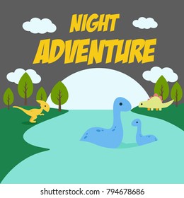 Dinosaurs Adventure Illustration