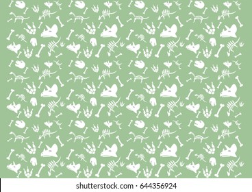 dinosaurs background with bones