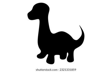 Dinosaurs cartoon illustration, dinosaur silhouette, dino vector, dino shadow, triceratops, stegosaurus, brontosaurus, t rex, parasaurolophus. and hatched dinosaur egg.