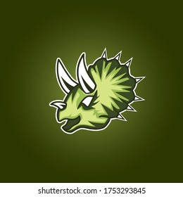 dinosaurs character logo icon vector