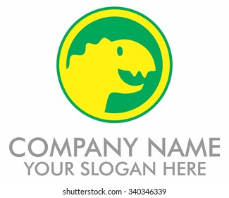 dinosaurs character logo icon vector