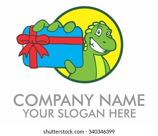 dinosaurs character logo icon vector