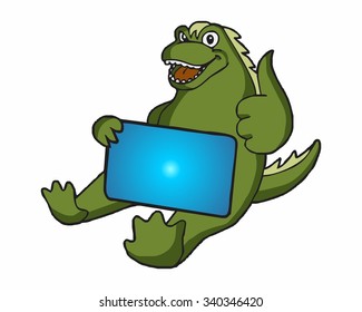 dinosaurs character logo icon vector