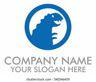 dinosaurs character logo icon vector