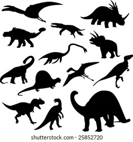 dinosaurs collection - vector
