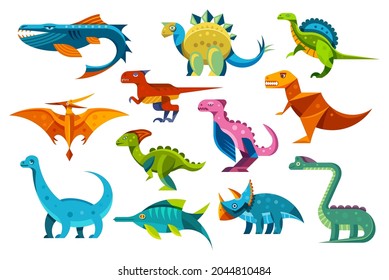 Dinosaurs and dinos, Jurassic t-rex triceratops