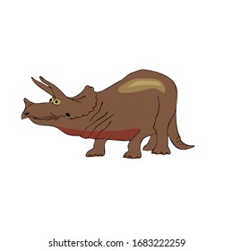 Dinosaurs and dinosaur icons of the Jurassic period. Cartoon character. Vector illustration. For design elements of children s textiles, children s room, invitations, greetings, decorations.