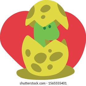 Dinosaurs Egg Kids Illustration Flat