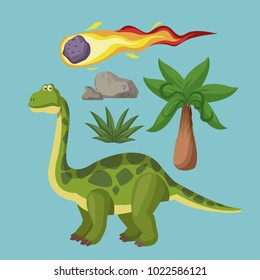 Dinosaurs extinction cartoons