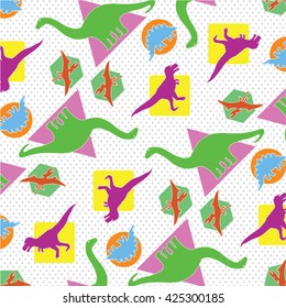 dinosaurs fashion pattern tee graphic