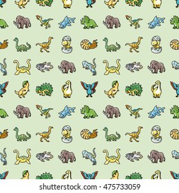 Dinosaurs icons set,eps10