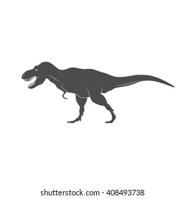 Dinosaurs illustrations on white background. Vector illustration