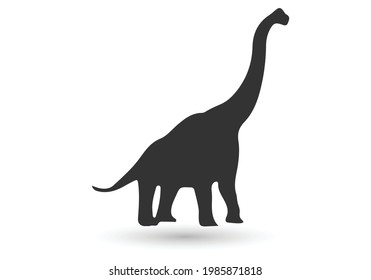 dinosaurs isolated on white background, vector illustration for tattoo and printing