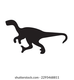 Dinosaurs and Jurassic dino monsters icons. Vector silhouette of triceratops or T-rex, brontosaurus or pterodactyl and stegosaurus, pteranodon or ceratosaurus and parasaurolophus reptile