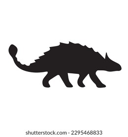 Dinosaurs and Jurassic dino monsters icons. Vector silhouette of triceratops or T-rex, brontosaurus or pterodactyl and stegosaurus, pteranodon or ceratosaurus and parasaurolophus reptile