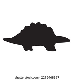 Dinosaurs and Jurassic dino monsters icons. Vector silhouette of triceratops or T-rex, brontosaurus or pterodactyl and stegosaurus, pteranodon or ceratosaurus and parasaurolophus reptile