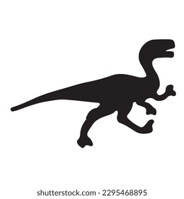 Dinosaurs and Jurassic dino monsters icons. Vector silhouette of triceratops or T-rex, brontosaurus or pterodactyl and stegosaurus, pteranodon or ceratosaurus and parasaurolophus reptile