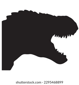 Dinosaurs and Jurassic dino monsters icons. Vector silhouette of triceratops or T-rex, brontosaurus or pterodactyl and stegosaurus, pteranodon or ceratosaurus and parasaurolophus reptile