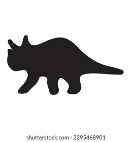 Dinosaurs and Jurassic dino monsters icons. Vector silhouette of triceratops or T-rex, brontosaurus or pterodactyl and stegosaurus, pteranodon or ceratosaurus and parasaurolophus reptile