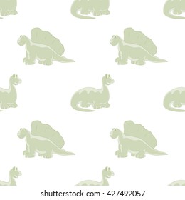 Dinosaurs are kind and funny. Seamless series for young children