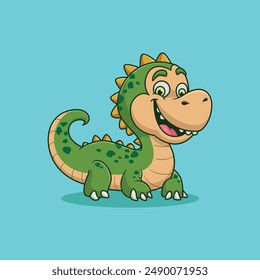 Dinosaurs mascot character logo design vector illustration