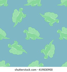 dinosaurs on a blue background