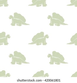 Dinosaurs on a white background