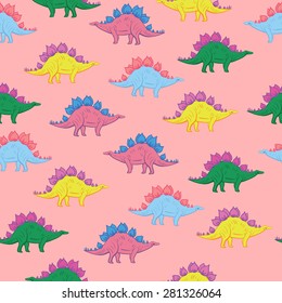 Dinosaurs pattern.
