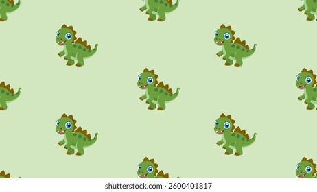 Dinosaurs seamless pattern background. Cute Dinosaurs illustration pattern. Cartoon Dinosaurs background. Perfect for fashion clothes, shirt, fabrics, textiles, wallpaper, decor, print, packaging.