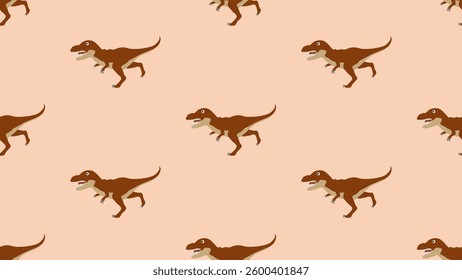Dinosaurs seamless pattern background. Cute Dinosaurs illustration pattern. Cartoon Dinosaurs background. Perfect for fashion clothes, shirt, fabrics, textiles, wallpaper, decor, print, packaging.