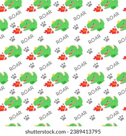 Dinosaurs seamless pattern for kids, Creative vector childish background . illustration, vector.