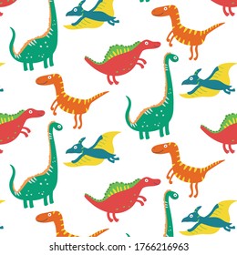 Dinosaurs seamless pattern. Vector pattern