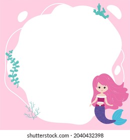 Dinosaurs. Set of vector frames in the form of a spot in a flat cartoon style. Template for children's photos, postcards, invitations.