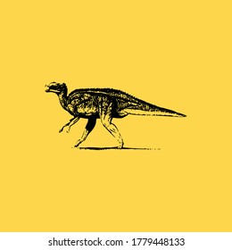 Siluetas de dinosaurios iconos imagen vectorial