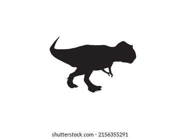 Dinosaurs silhouettes set. Dino monsters icons. Prehistoric reptile monsters. Vector illustration isolated on white. Sketch set.eps