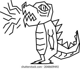 dinosaurs spout black design girs
