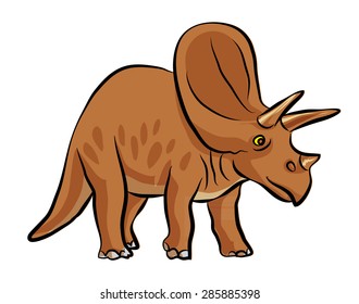 dinosaurs Triceratops vector