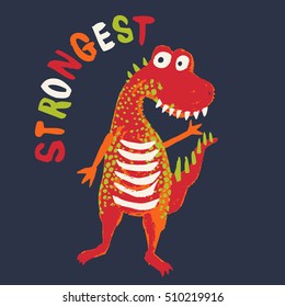 Dinosaurs vector drawings pattern