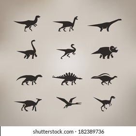 Dinosaurs. Vector format