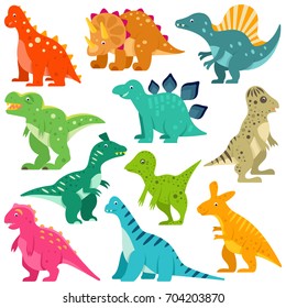 Dinosaurs vector set