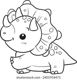 Dinosaurs wild animals cartoons doodles kawaii anime coloring pages cute drawing characters