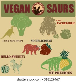 dinosaurs-vegans that eat only fruits and vegetables 