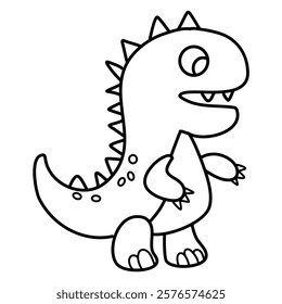 dinosaurus coloring page animal illustration