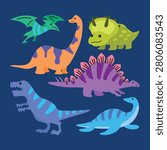 Dinosaurus mascot logo design vector. Dinosaurus stock vector illustration.