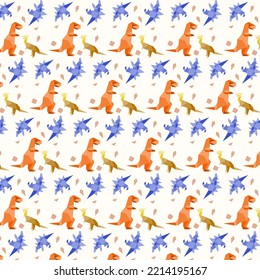 Dinosaurus Origami design pattern can be used for pattern, clothes, wallapapper design needs
