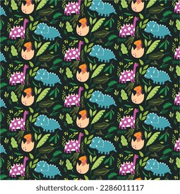 Dinosaurus vector graphics are great for attractive color covers