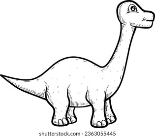 Dinosaurus vector illustration isolated on white