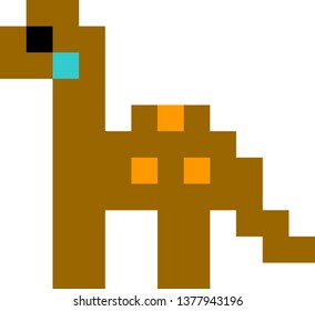 dinsaur  pixels art