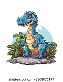 Dinusor illustration vector design, Dinusor design