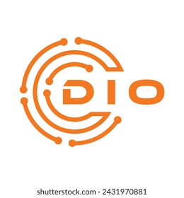 DIO letter design. DIO letter technology logo design on white background. DIO Monogram logo design for entrepreneur and business.